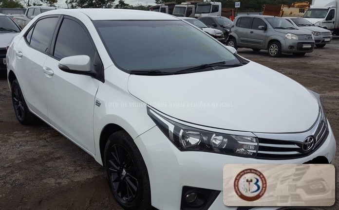 LOTE 067  TOYOTA COROLLA 2.0 16V 2016  GASOLINA